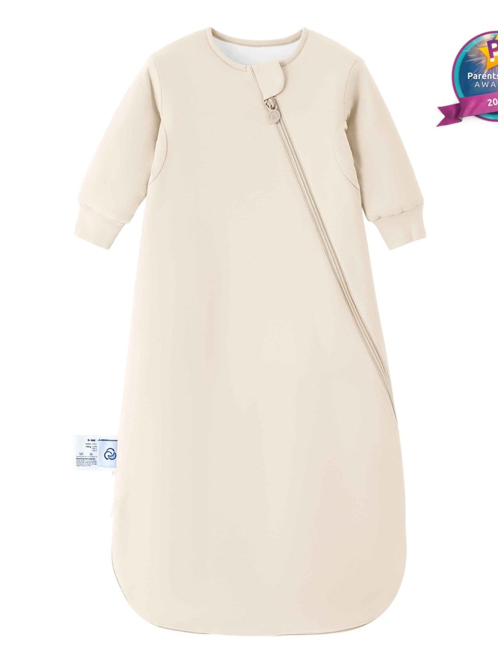 Warm Long Sleeve Sleep Sack 2.5 TOG - Organic Cotton & Camel Wool. Size 6-18m